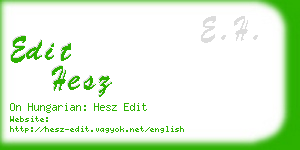 edit hesz business card